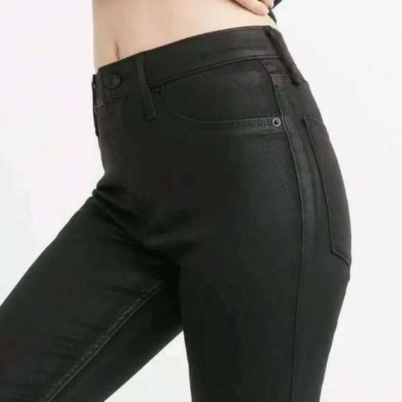 NWT ABERCROMBIE Simone Green High-Rise Ankle‎ Jeans - Picture 3 of 14